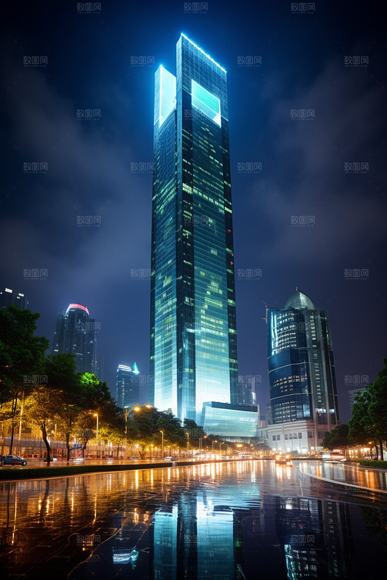 深圳城市风光新城都市摄影图