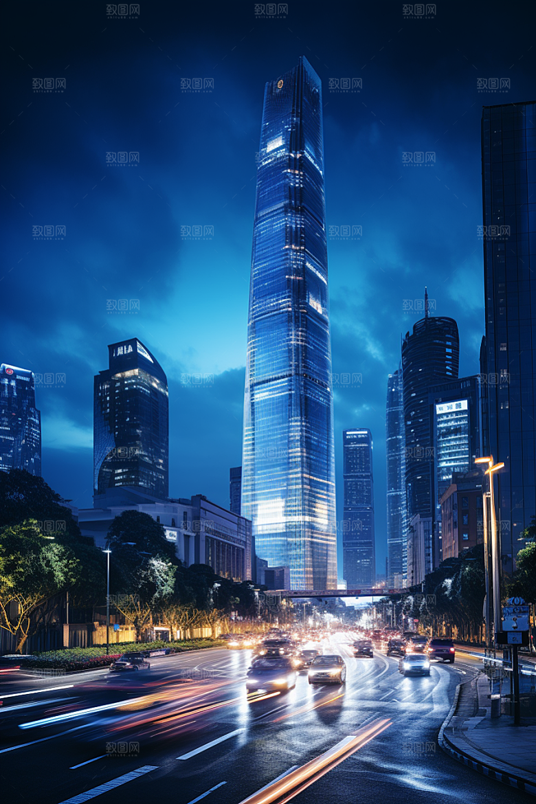 深圳城市风光经济特区景色摄影图