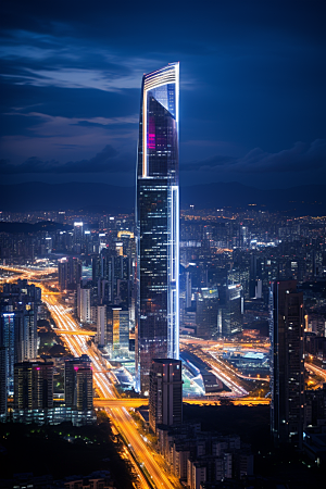 深圳城市风光经济特区地标摄影图