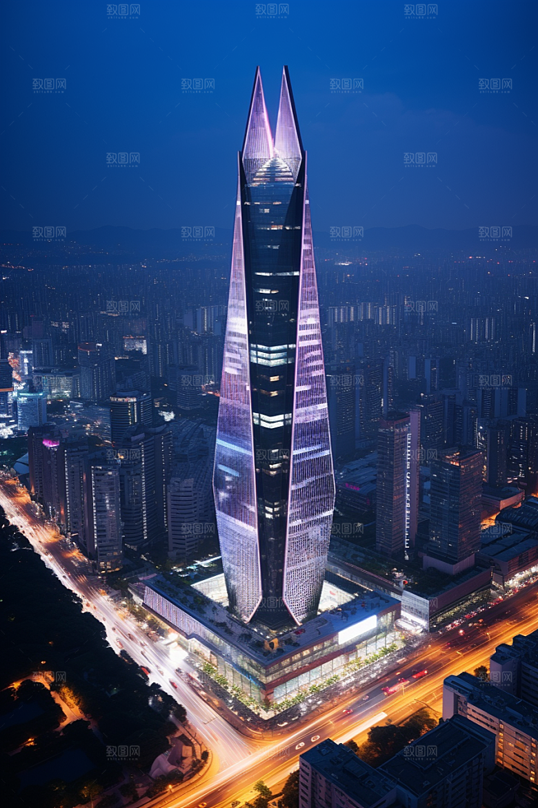 深圳城市风光地标旅游摄影图