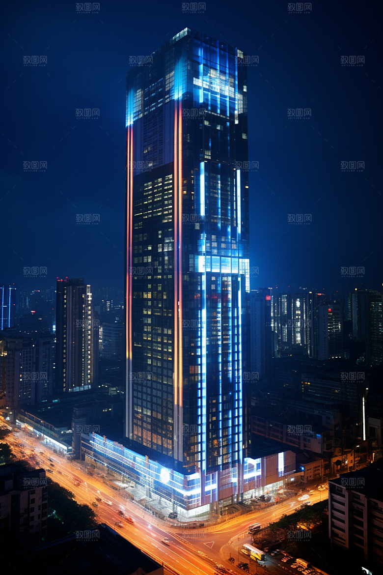 深圳城市风光旅行地标摄影图