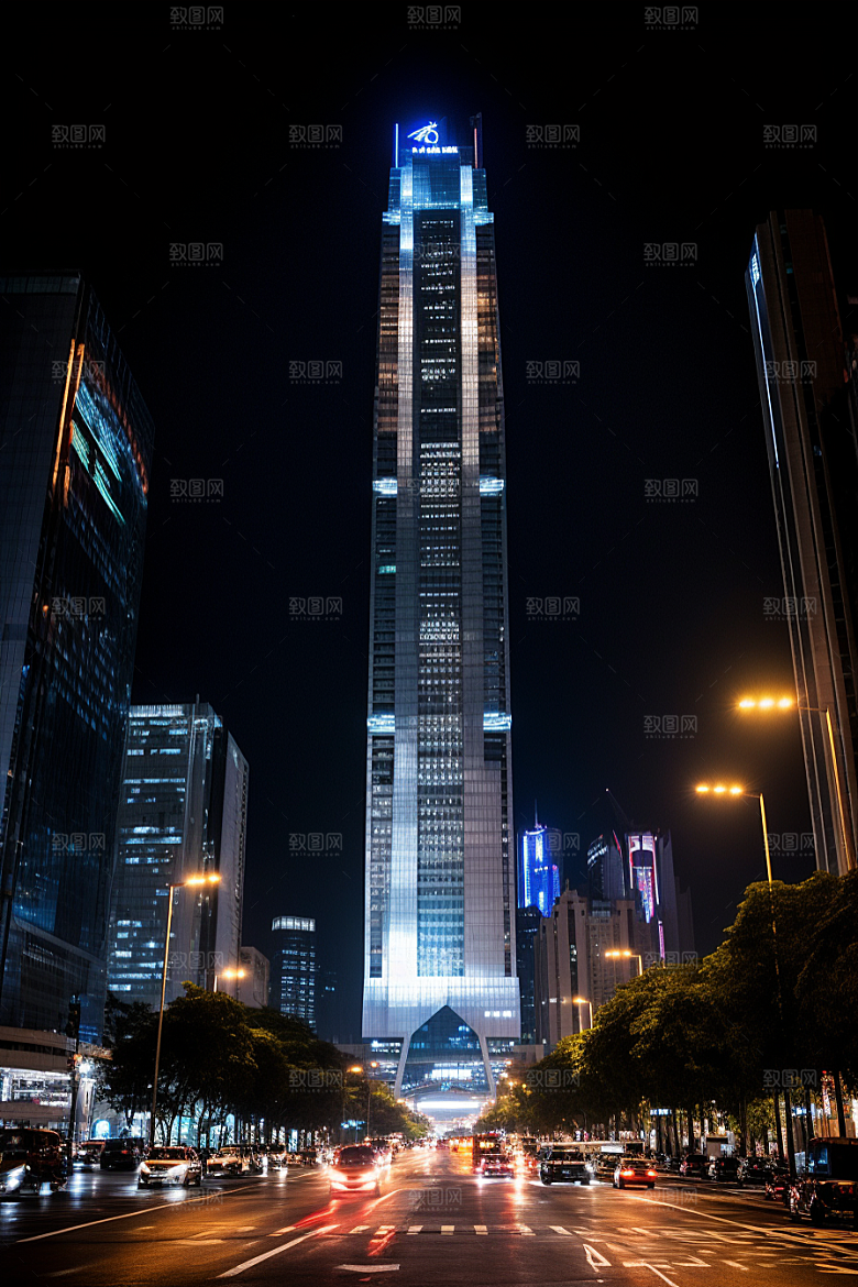 深圳城市风光现代化风景摄影图