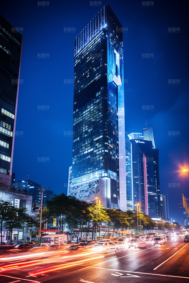 深圳城市风光新城景色摄影图