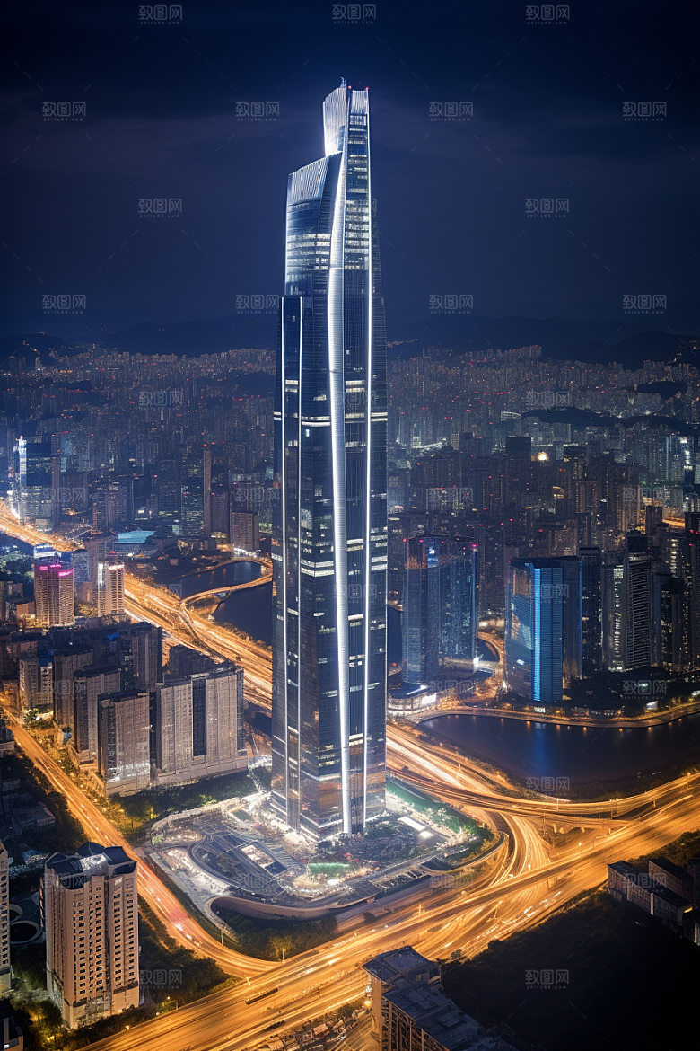 深圳城市风光经济特区地标摄影图