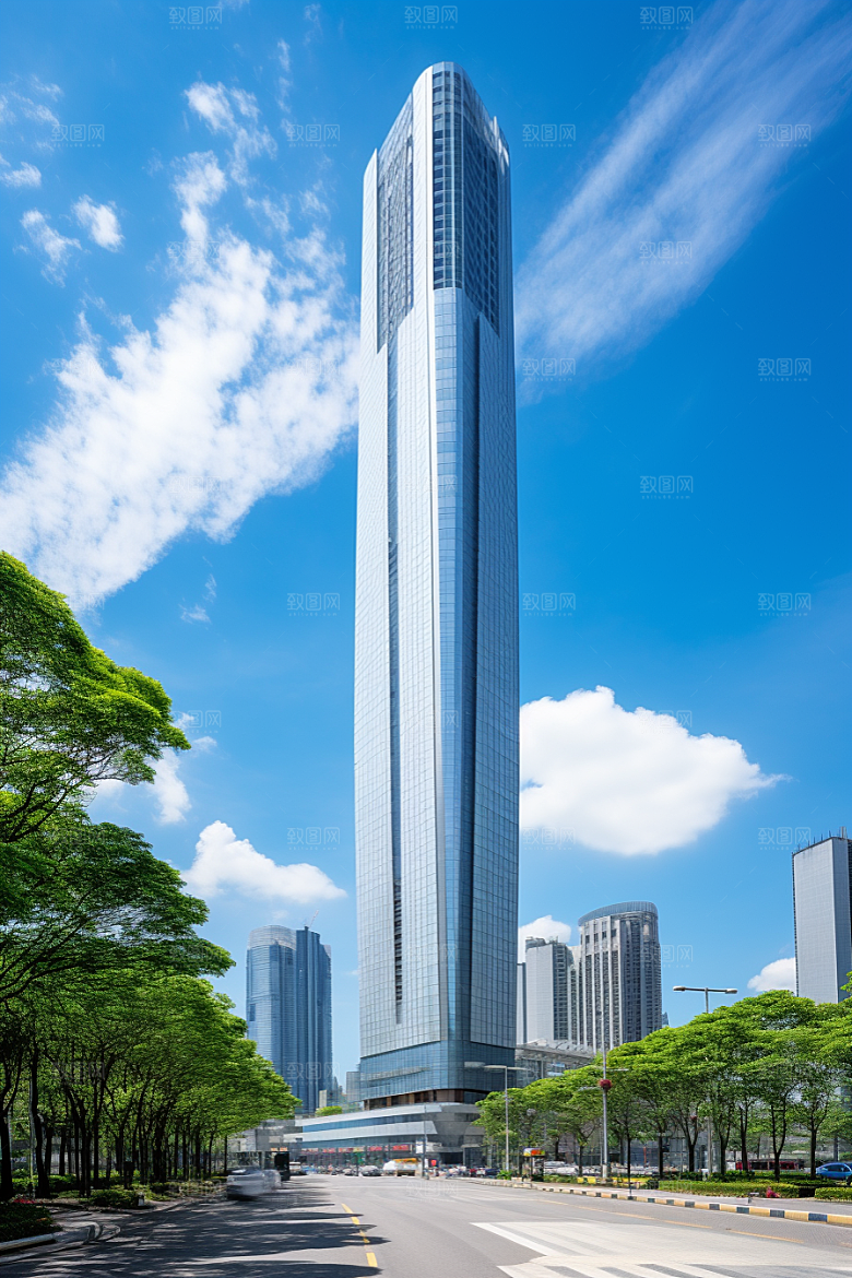 深圳城市风光旅游现代化摄影图