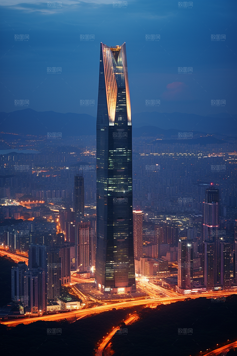 深圳城市风光旅游经济特区摄影图