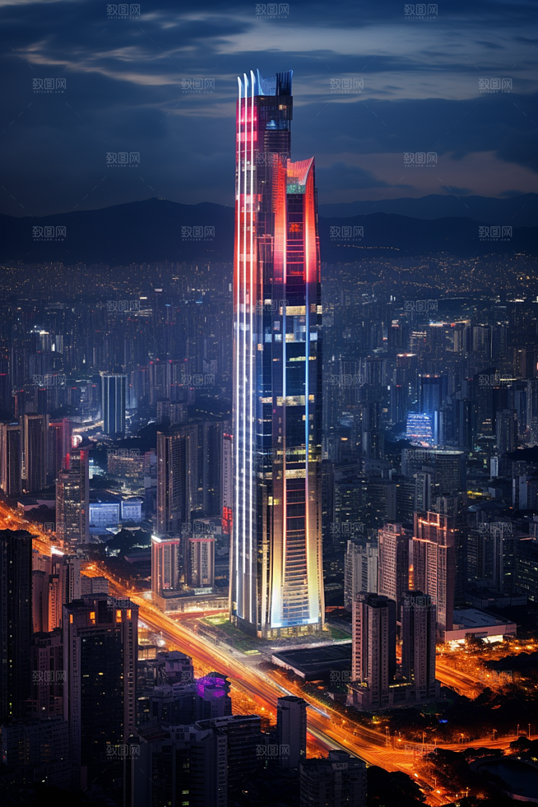 深圳城市风光都市地标摄影图