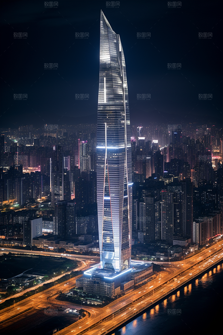 深圳城市风光景色新城摄影图