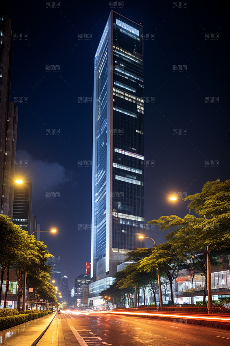 深圳城市风光经济特区旅游摄影图