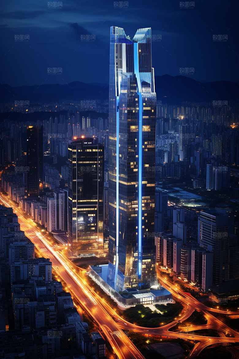 深圳城市风光现代化都市摄影图
