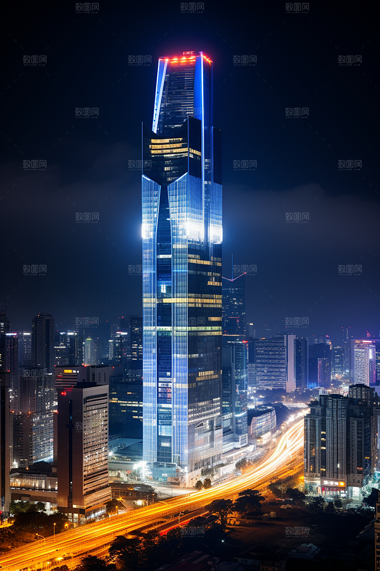 深圳城市风光旅游新城摄影图