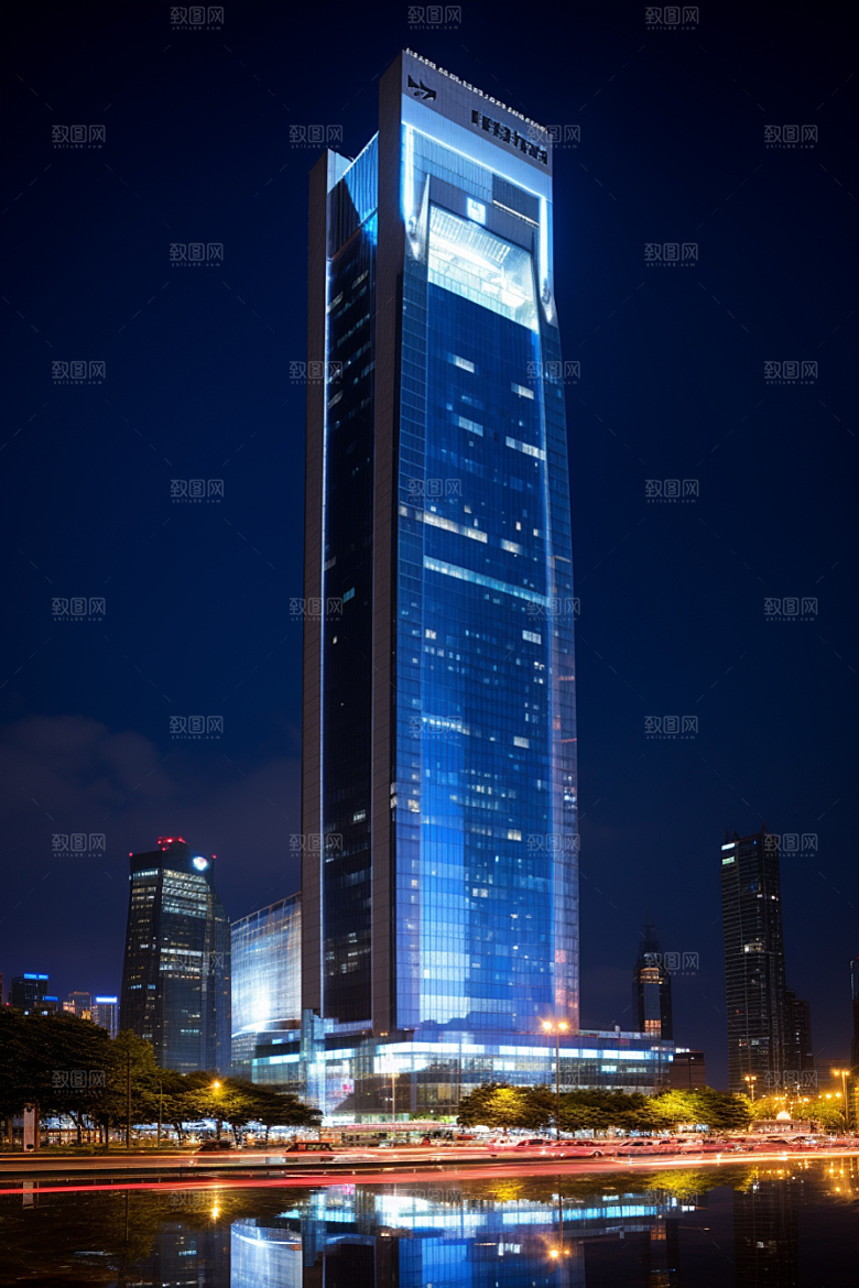 深圳城市风光经济特区旅游摄影图