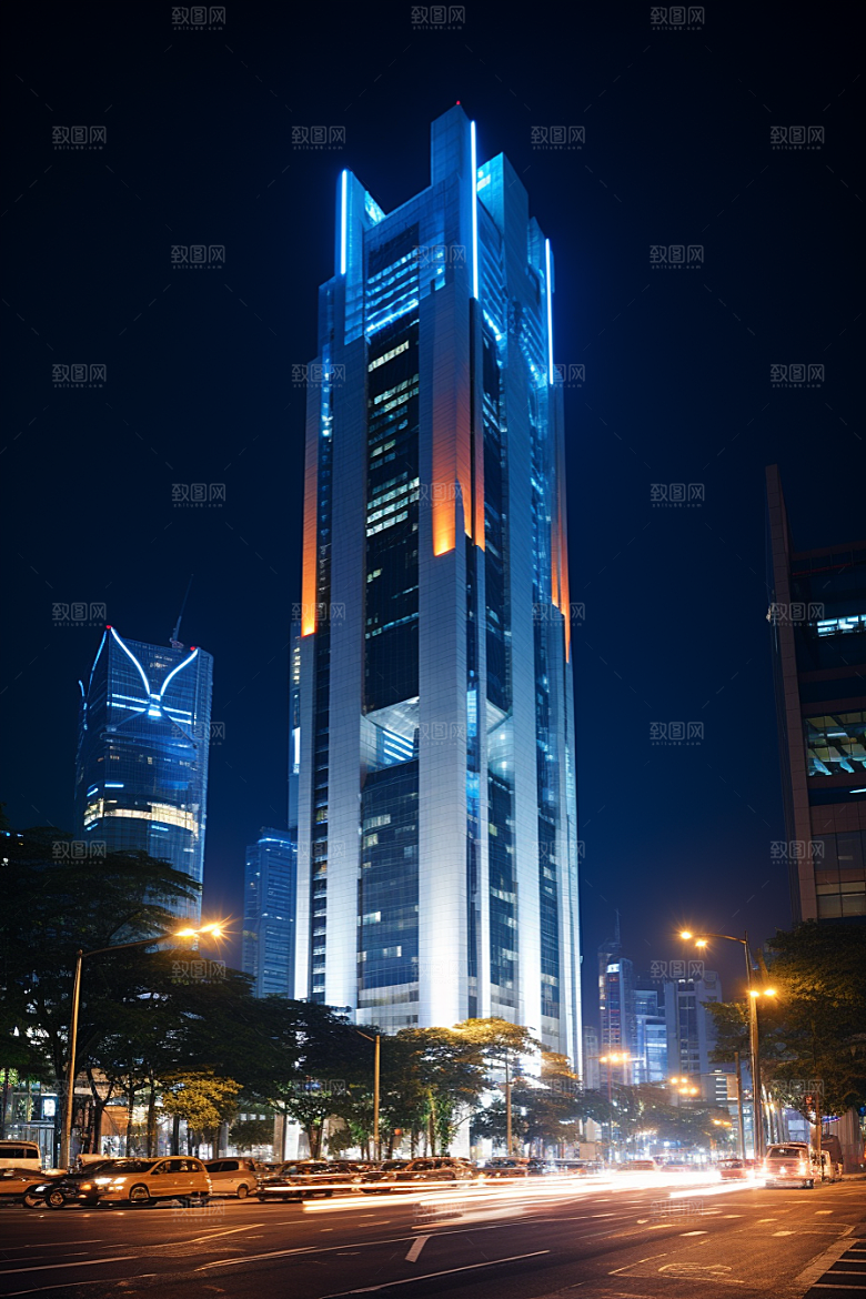 深圳城市风光都市地标摄影图
