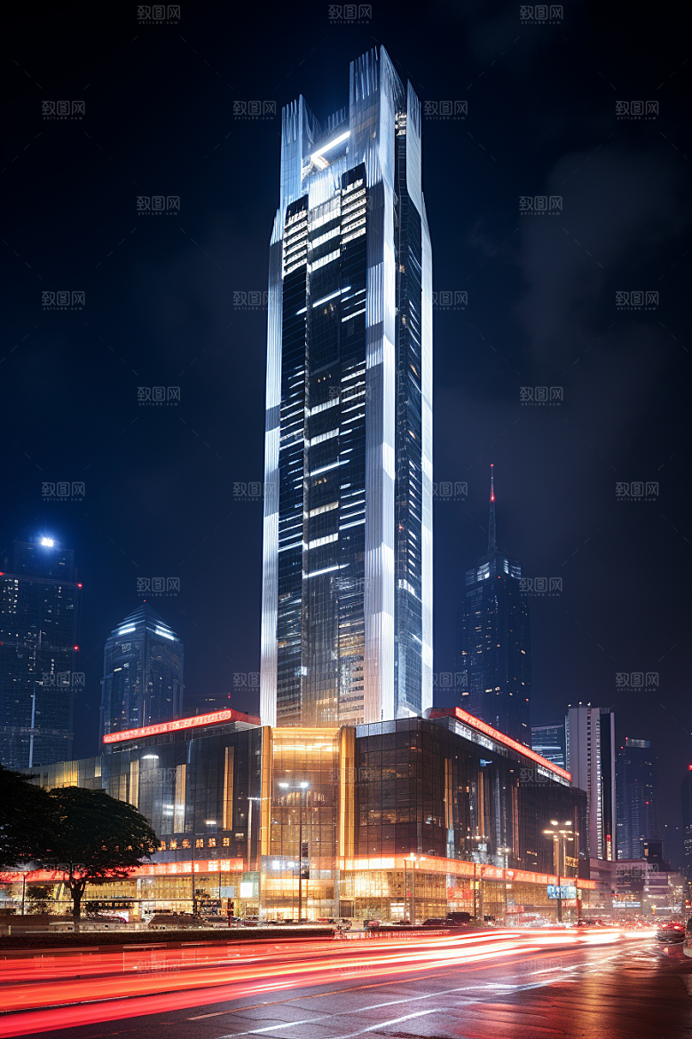 深圳城市风光经济特区旅游摄影图