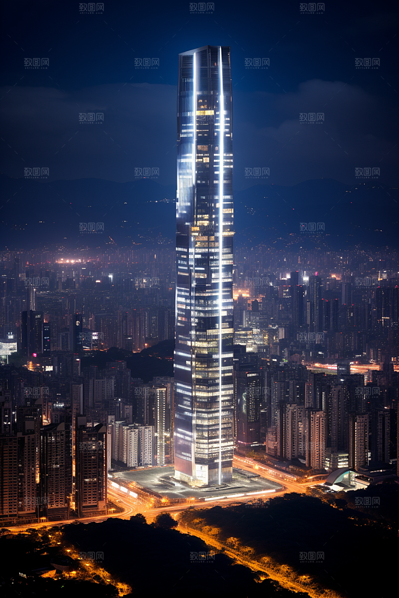 深圳城市风光旅行新城摄影图