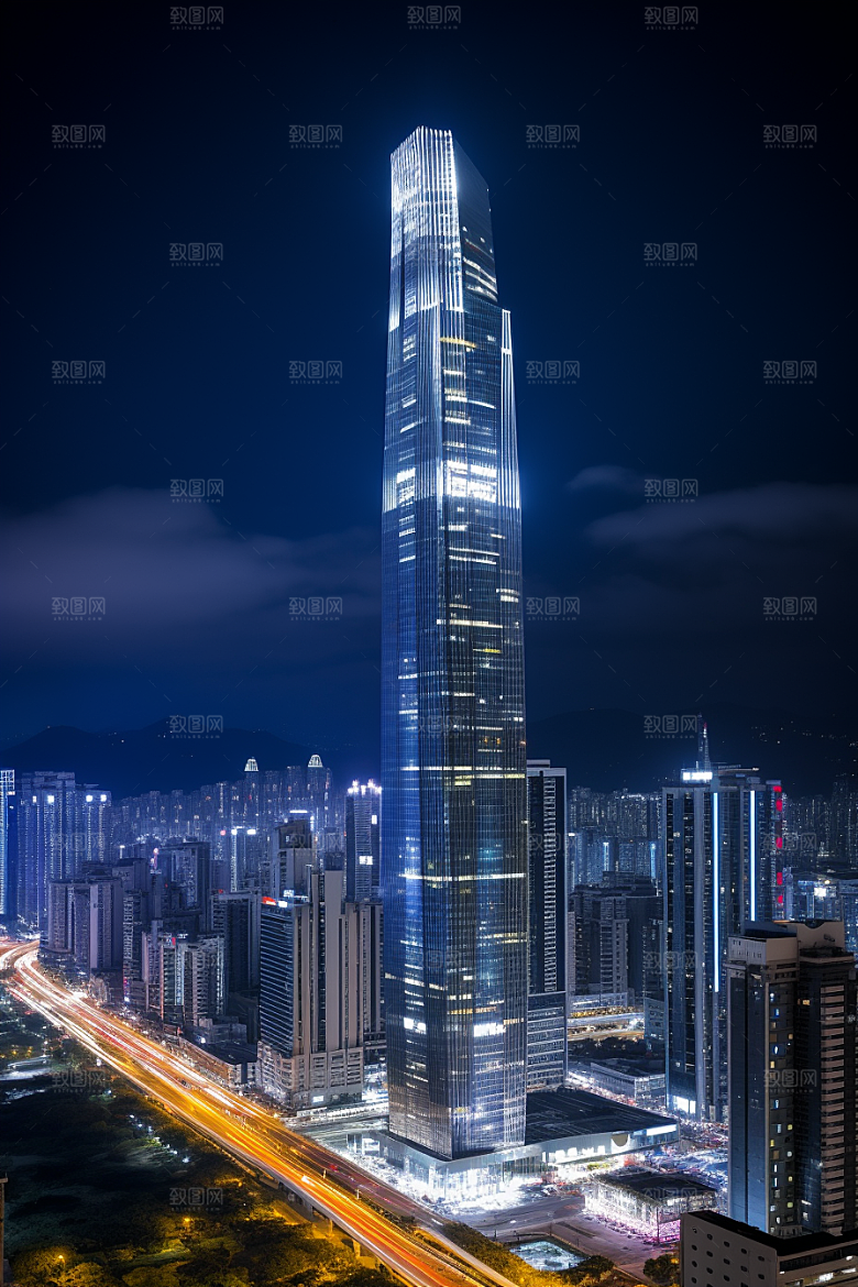 深圳城市风光新城高清摄影图
