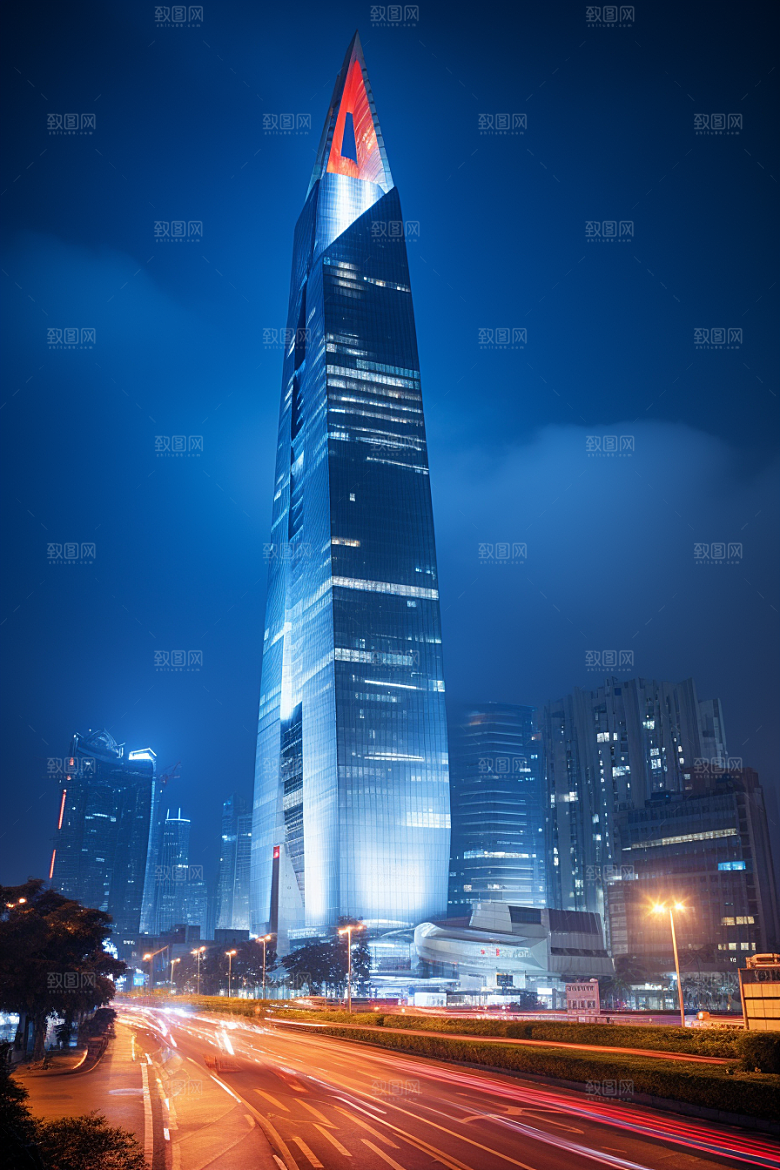 深圳城市风光现代化新城摄影图