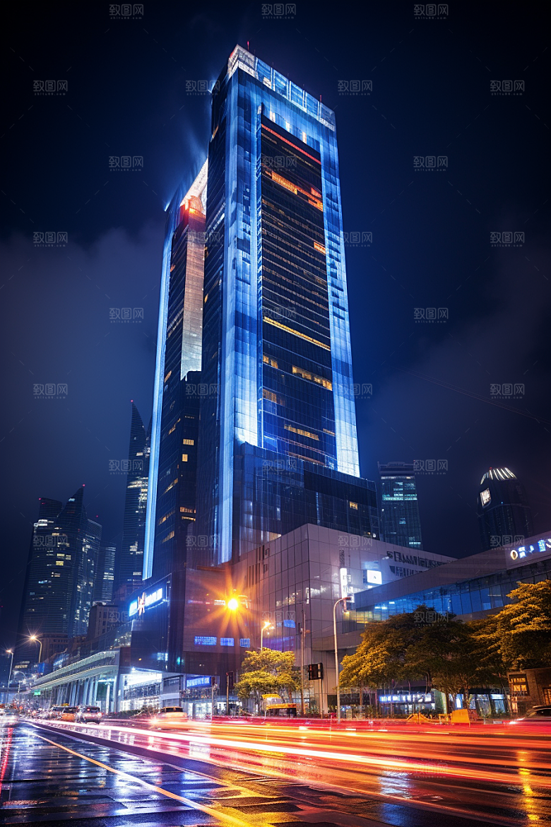 深圳城市风光地标现代化摄影图