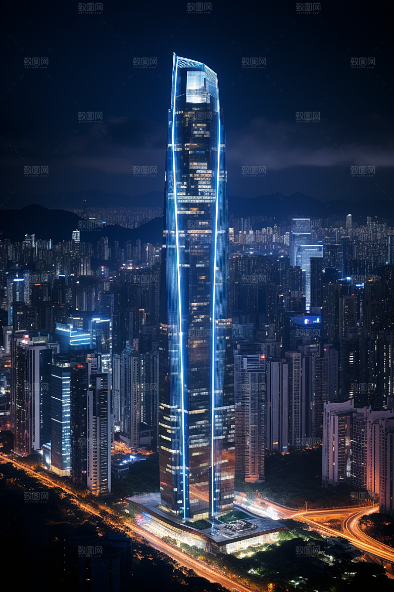 深圳城市风光经济特区景色摄影图