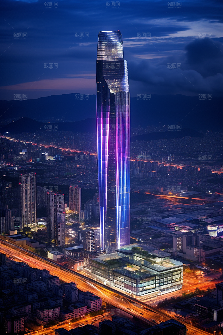 深圳城市风光旅游风景摄影图