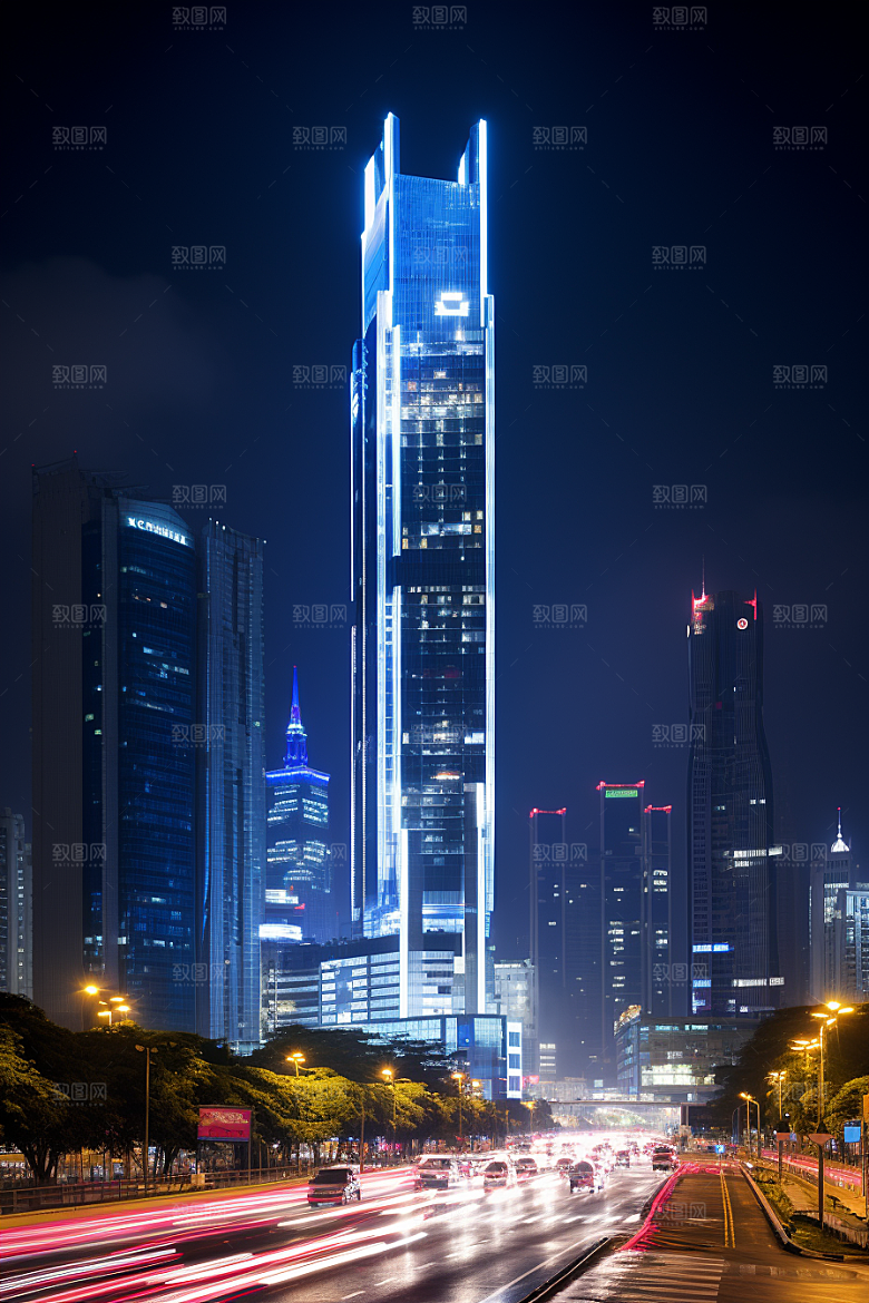 深圳城市风光景色现代化摄影图