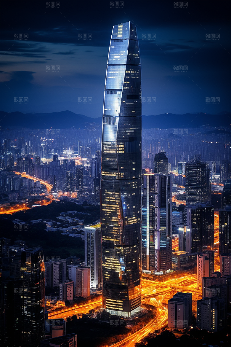 深圳城市风光地标都市摄影图