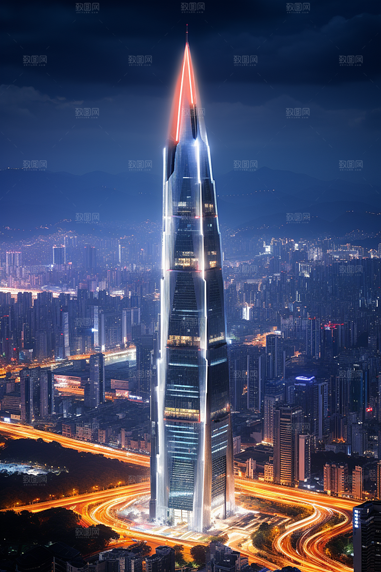 深圳城市风光景色新城摄影图