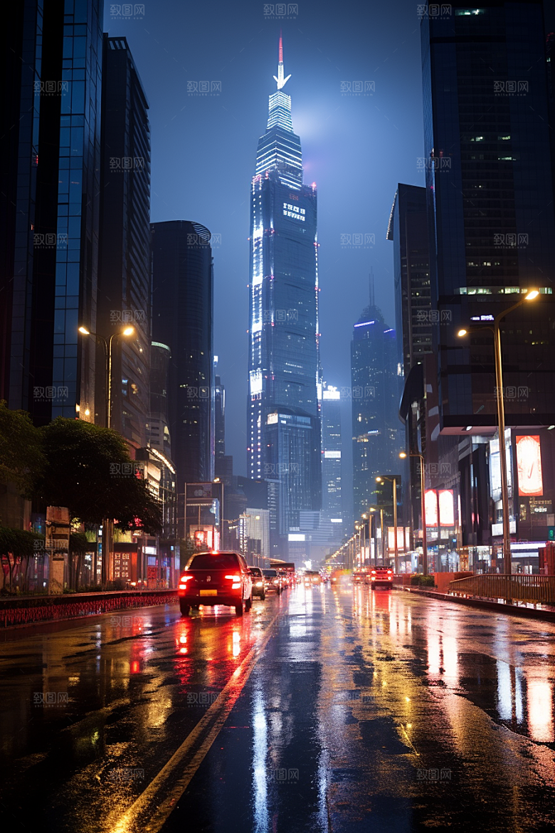 深圳城市风光现代化旅行摄影图