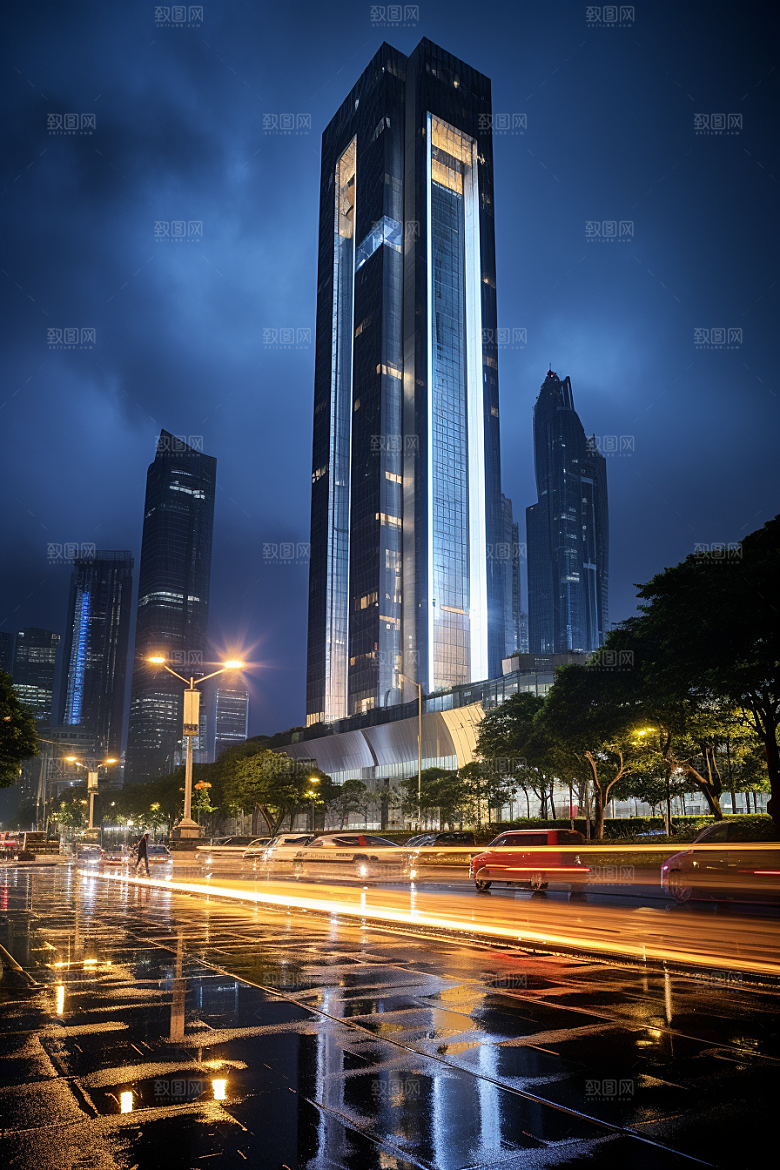 深圳城市风光现代化新城摄影图