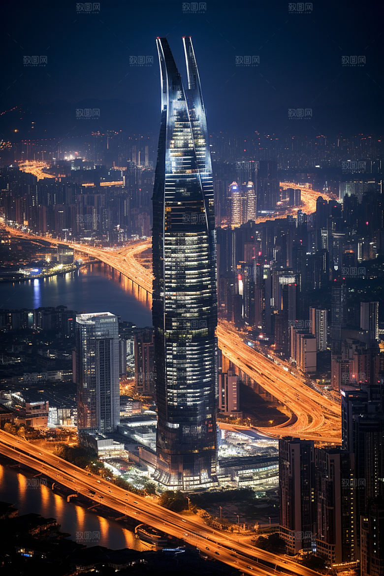 深圳城市风光景色都市摄影图