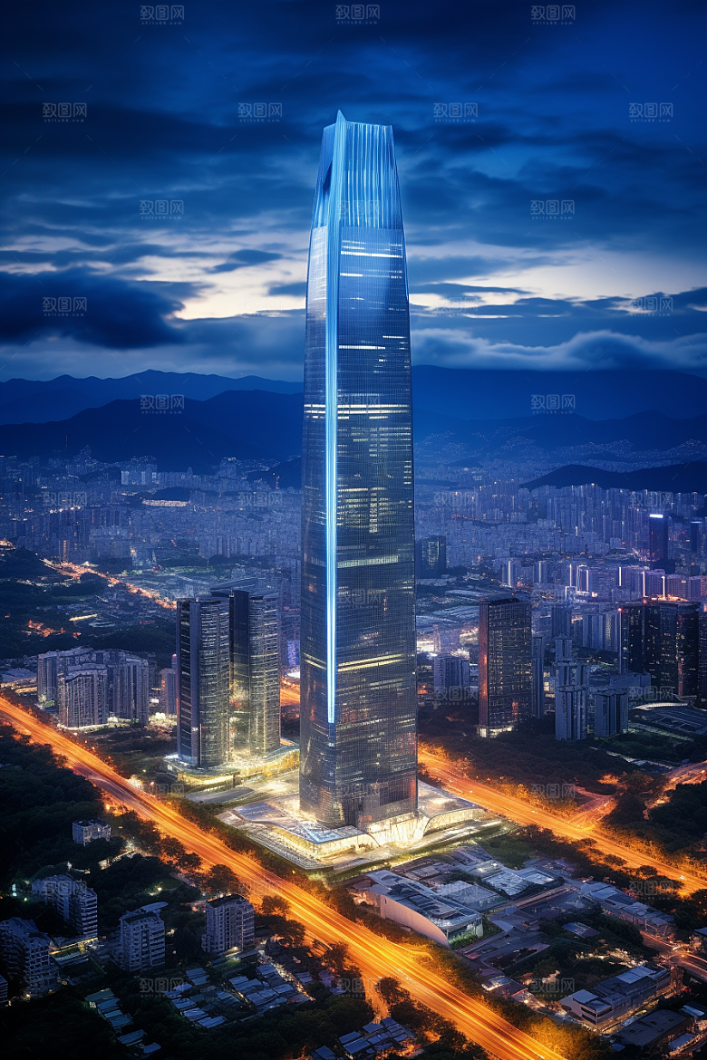 深圳城市风光旅行经济特区摄影图