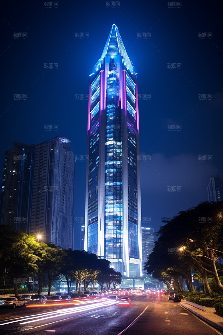 深圳城市风光高清地标摄影图
