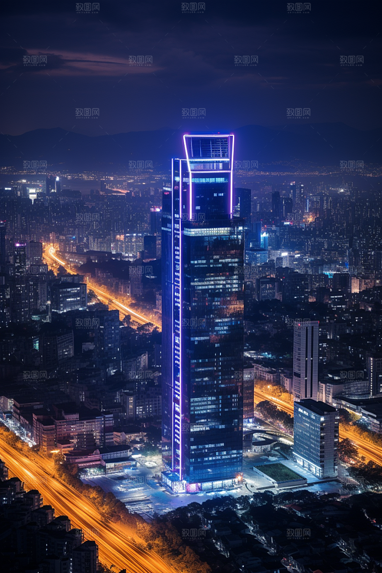 深圳城市风光新城景色摄影图