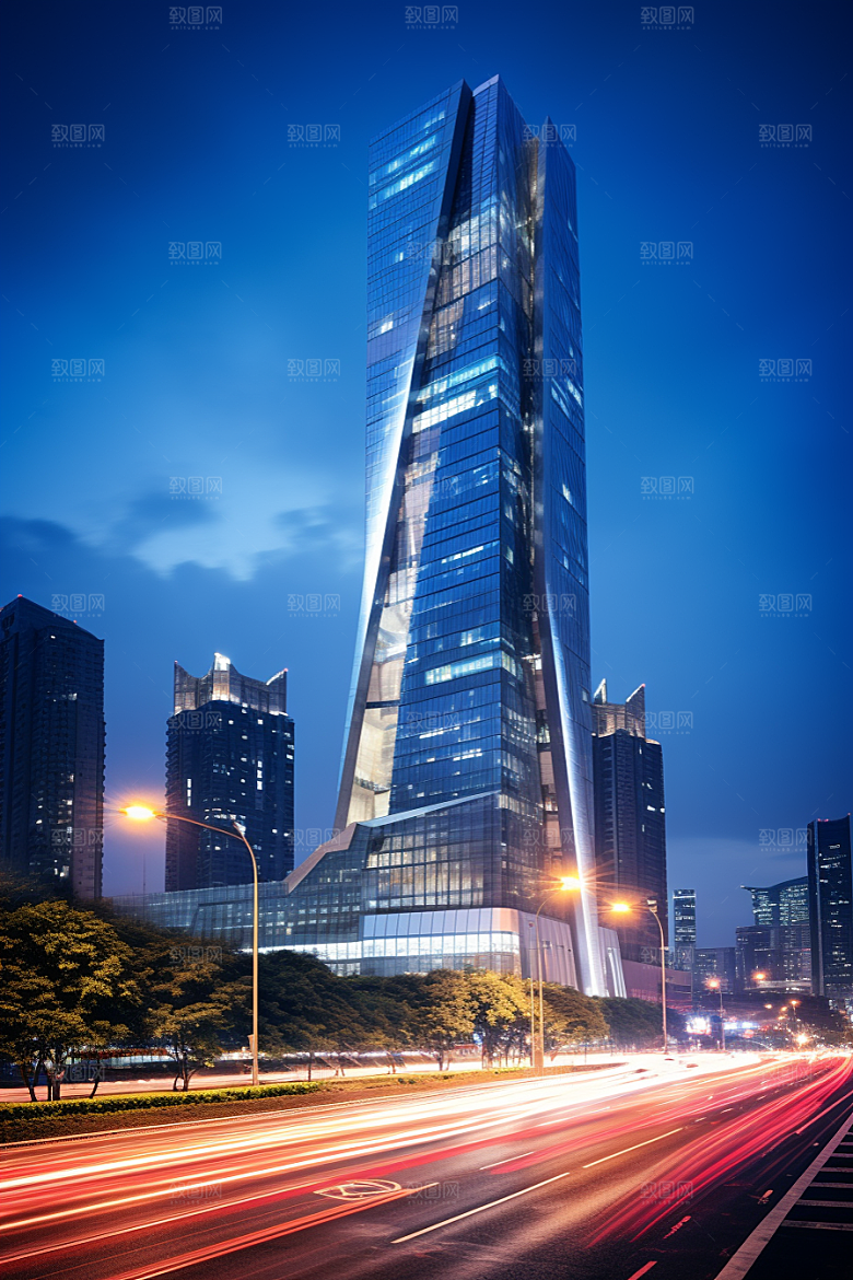 深圳城市风光地标现代化摄影图
