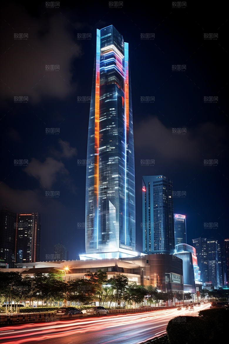 深圳城市风光新城风景摄影图