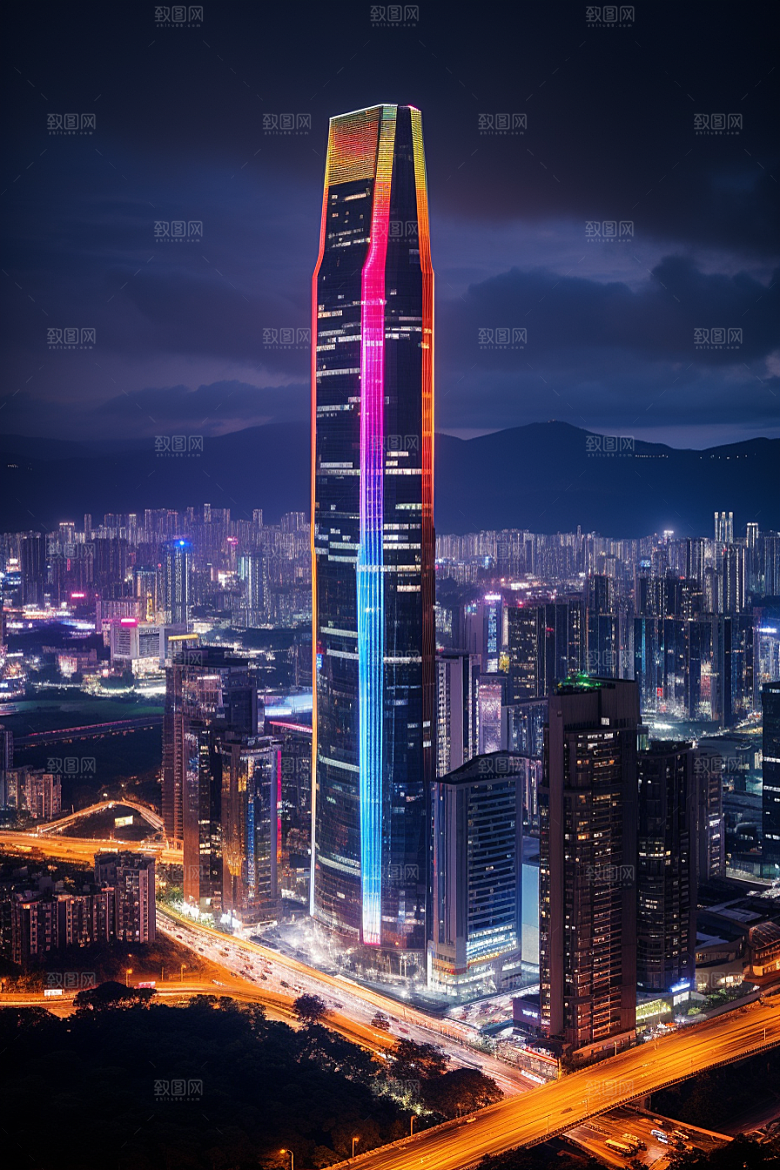 深圳城市风光旅行景色摄影图