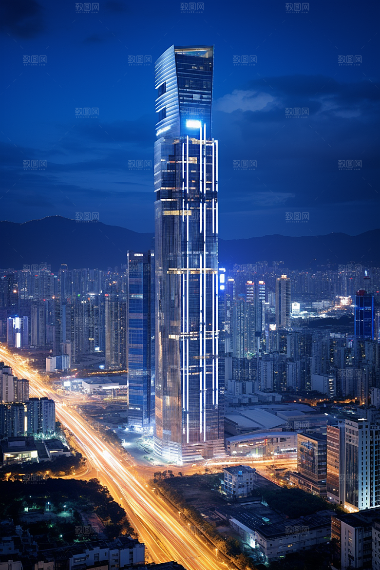 深圳城市风光经济特区都市摄影图