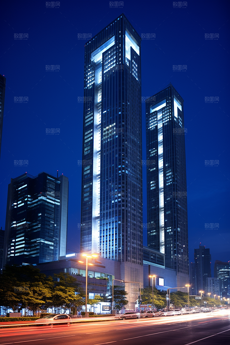 深圳城市风光新城景色摄影图