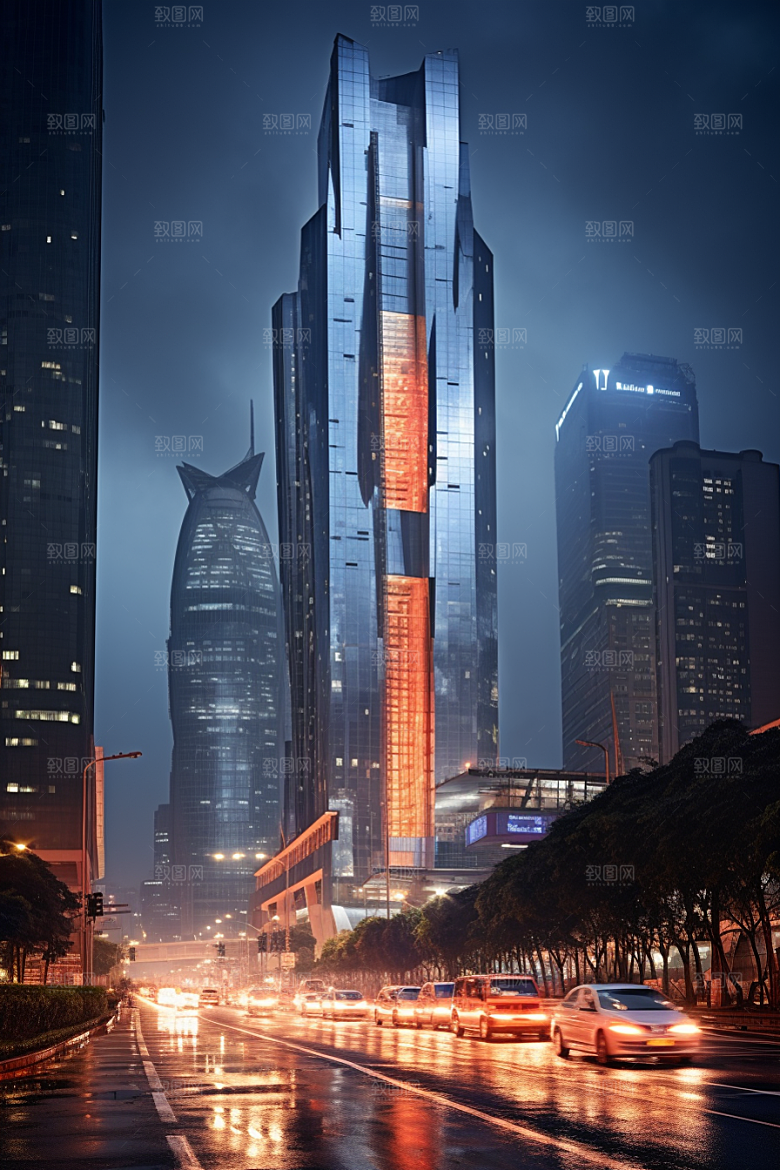 深圳城市风光景色现代化摄影图
