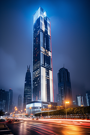 深圳城市风光现代化新城摄影图