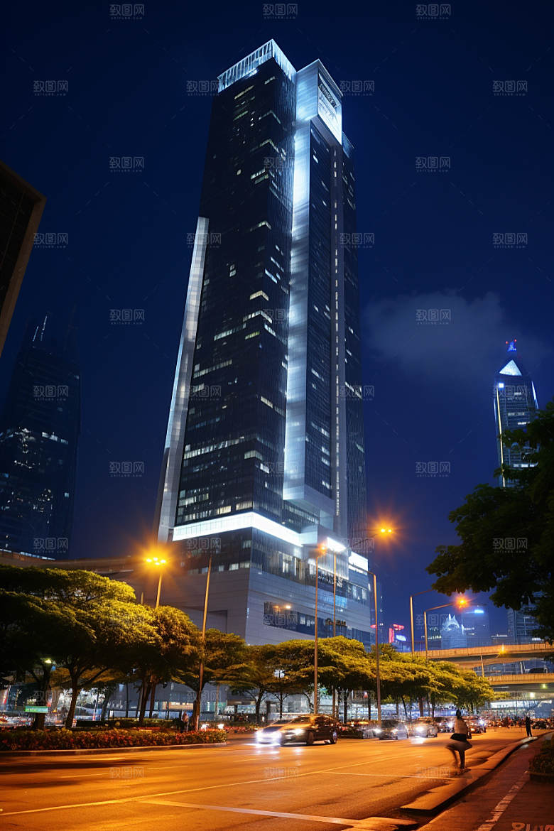 深圳城市风光现代化风景摄影图