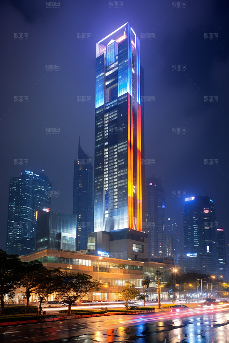 深圳城市风光旅行地标摄影图