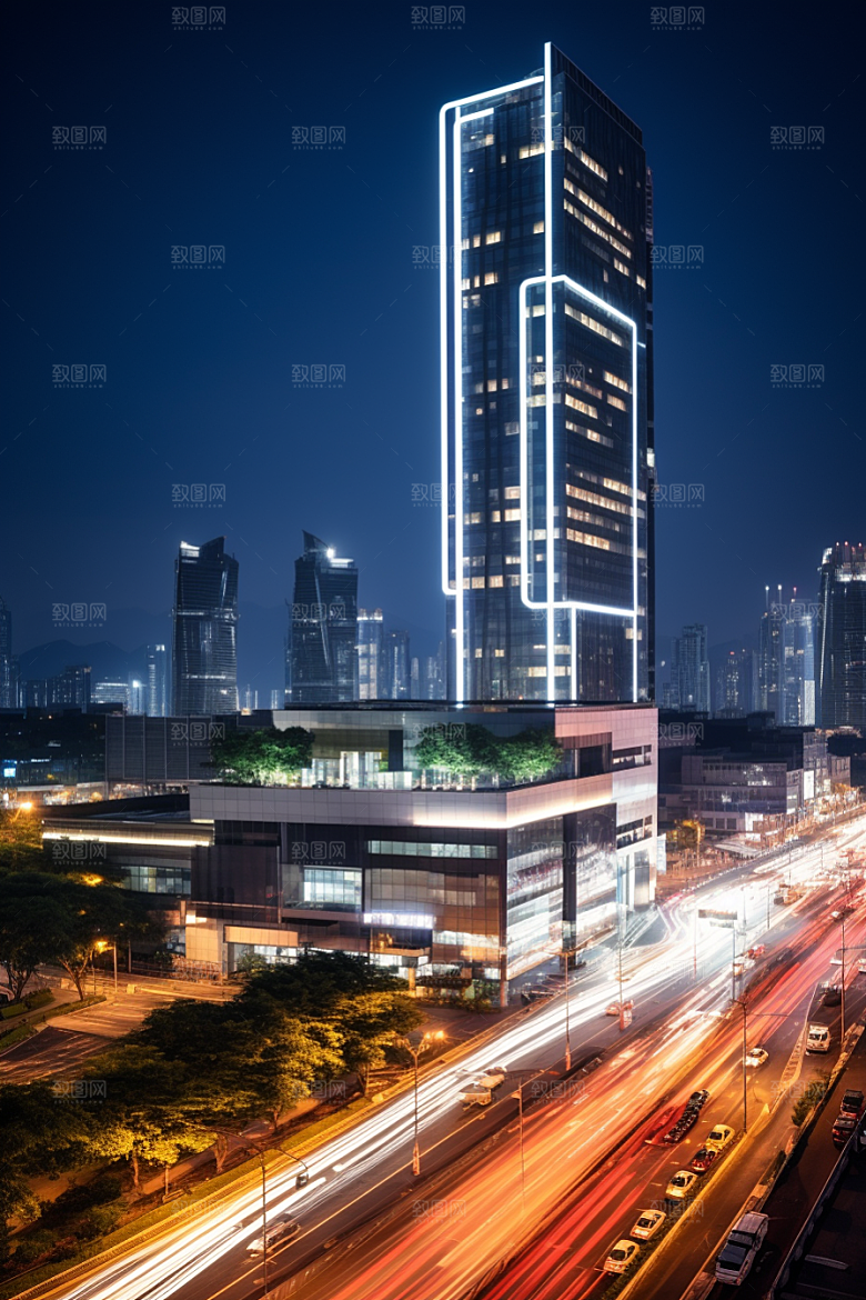 深圳城市风光新城都市摄影图