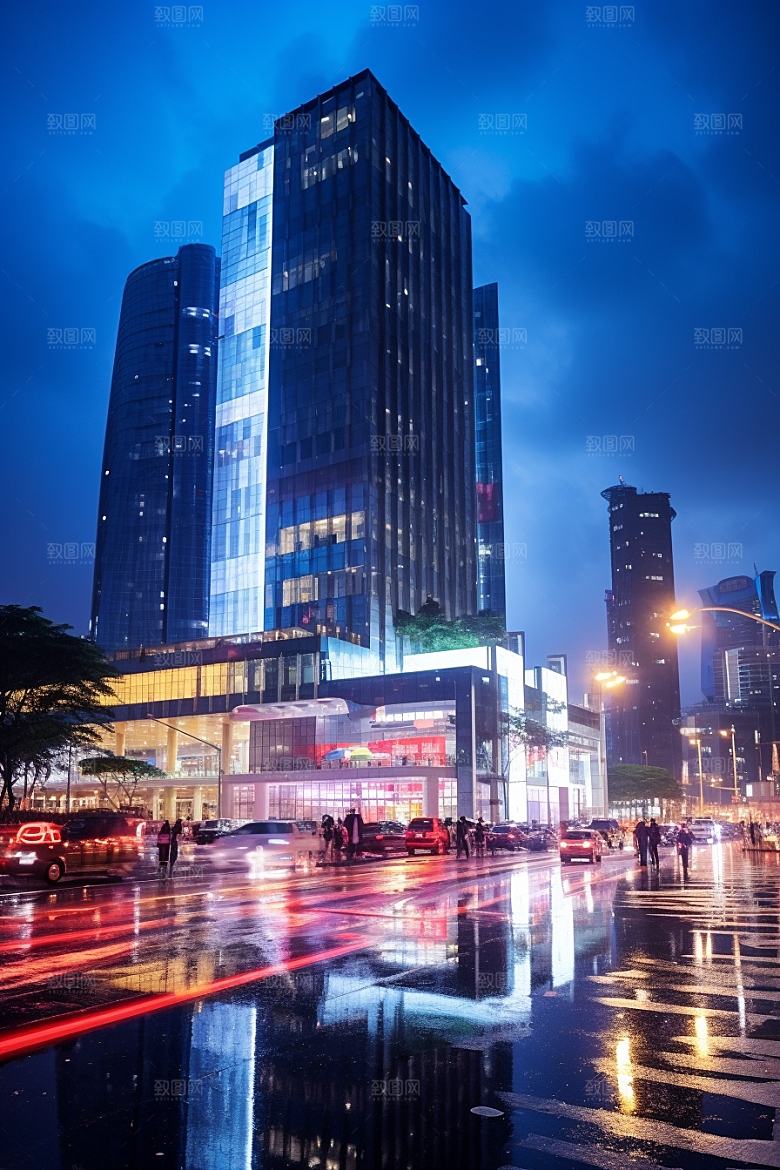 深圳城市风光经济特区旅行摄影图
