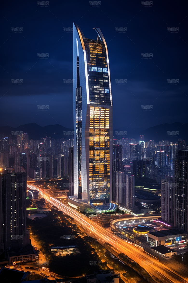 深圳城市风光景色都市摄影图