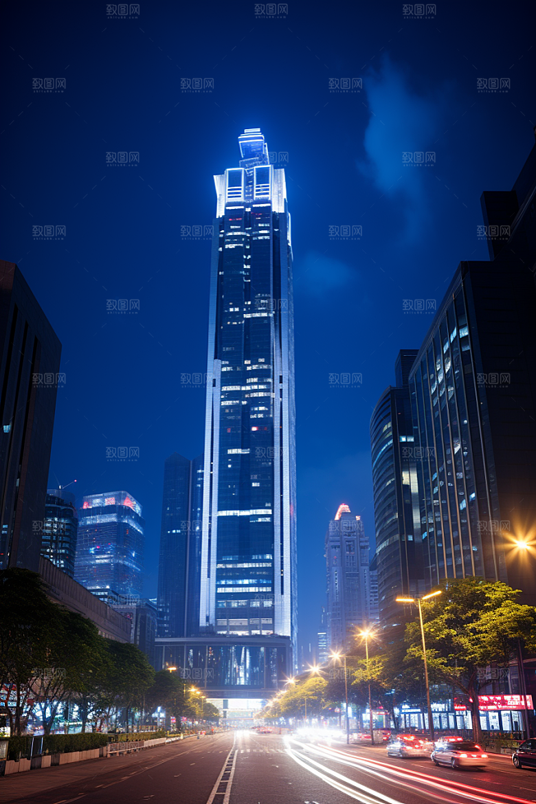 深圳城市风光现代化景色摄影图