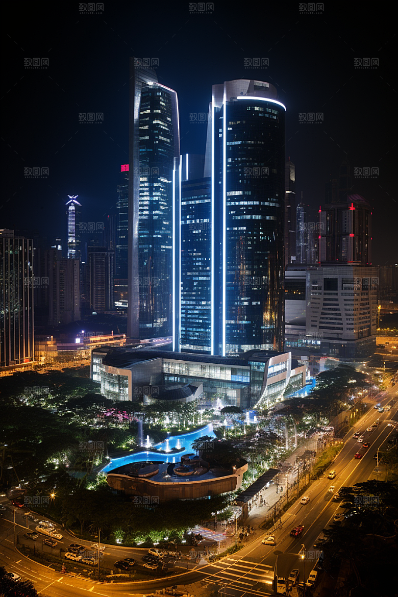 深圳城市风光经济特区都市摄影图