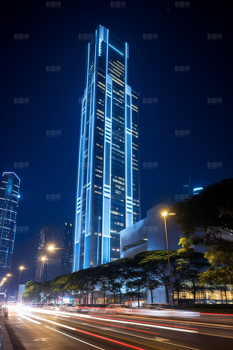 深圳城市风光地标新城摄影图