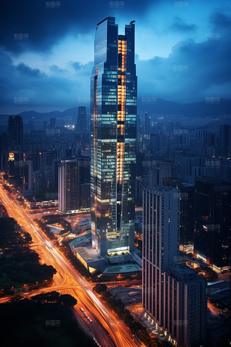 深圳城市风光地标旅游摄影图