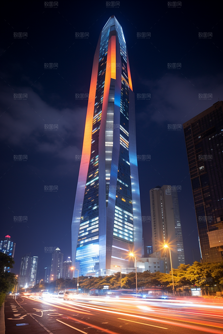 深圳城市风光现代化经济特区摄影图